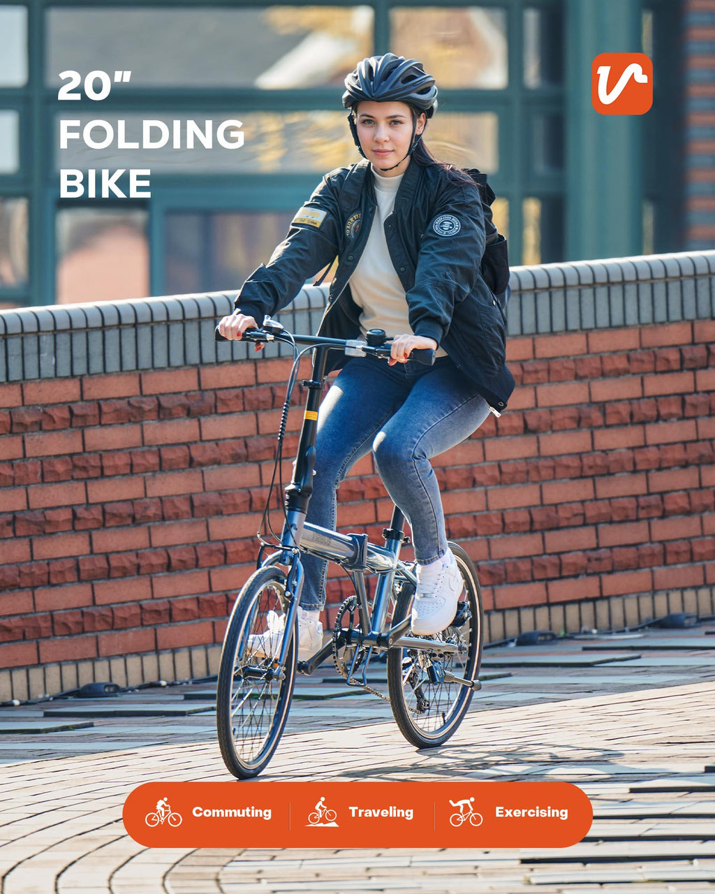 20" Folding Bike – 7-Speed, Lightweight Commuter
