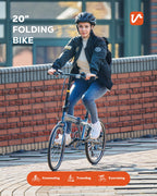 20" Folding Bike – 7-Speed, Lightweight Commuter