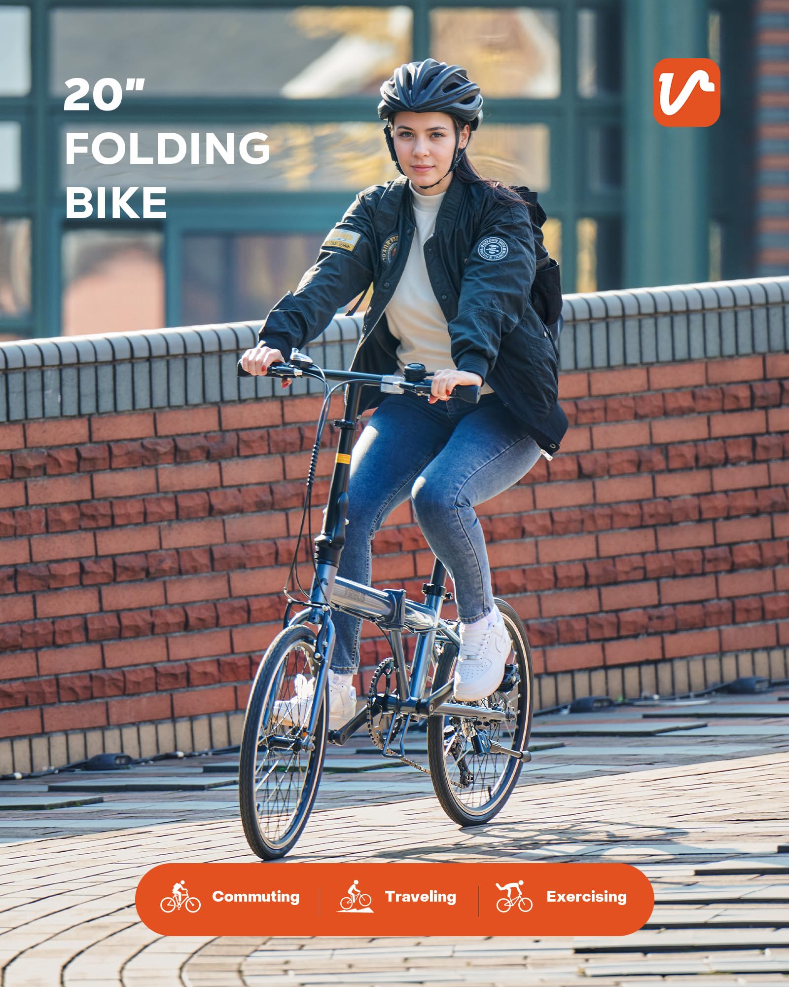 20" Folding Bike – 7-Speed, Lightweight Commuter