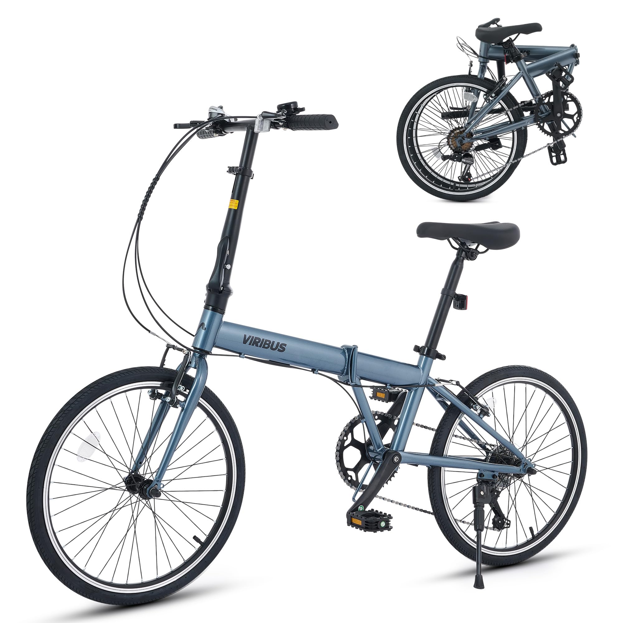 20" Folding Bike – 7-Speed, Lightweight Commuter