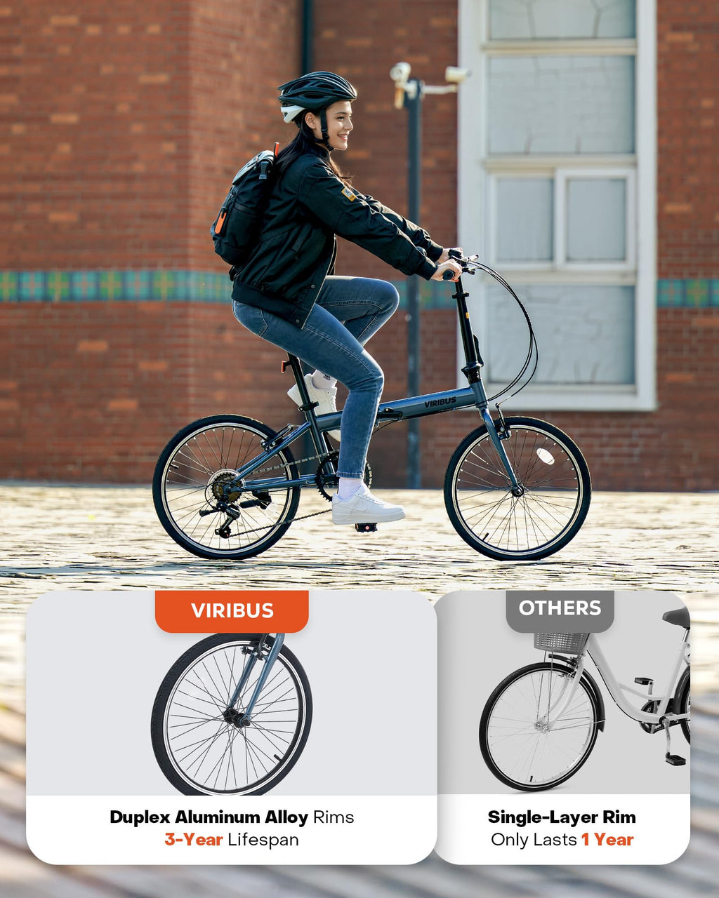 20" Folding Bike – 7-Speed, Lightweight Commuter
