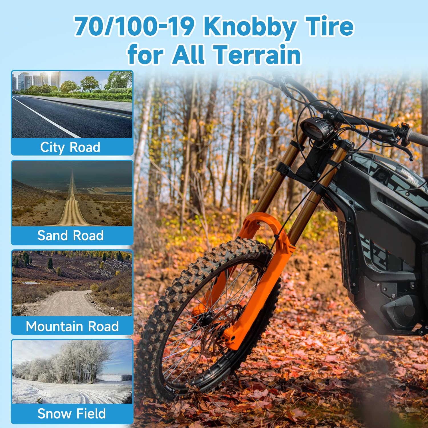 80/100-19 & 70/100-19 Dirt Bike Tire