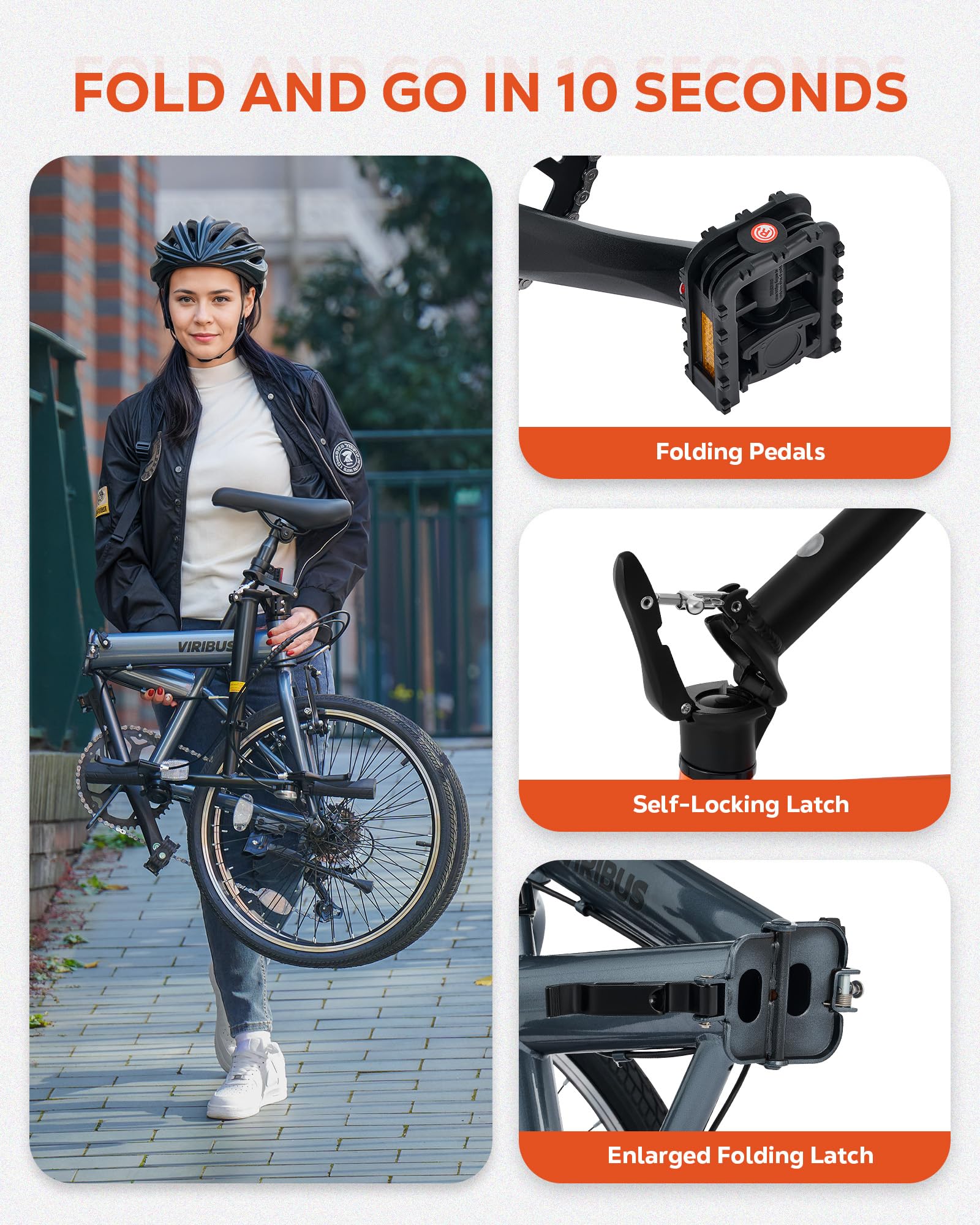 20" Folding Bike – 7-Speed, Lightweight Commuter
