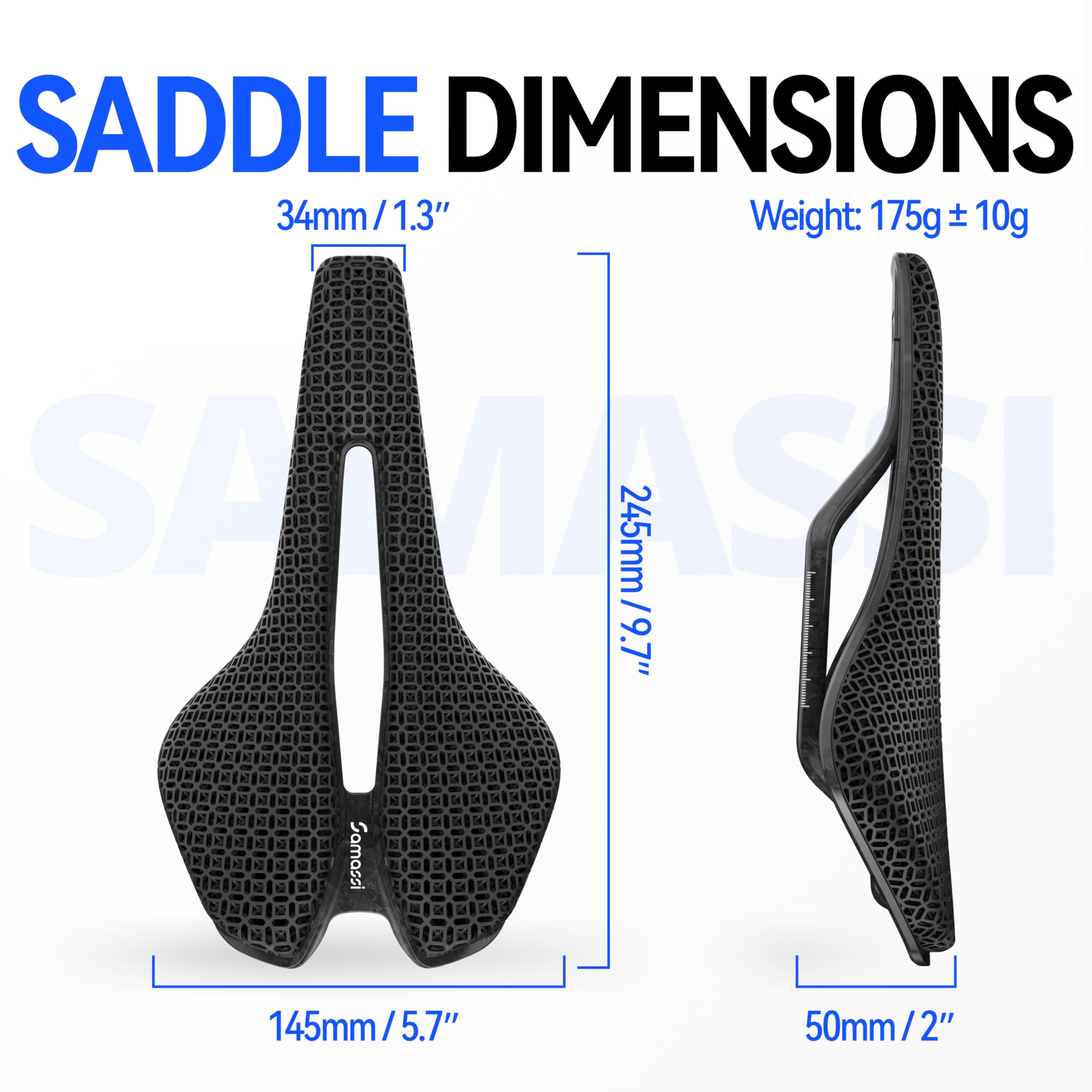 3D Printed Carbon Saddle – Ultralight Breathable Bike Seat