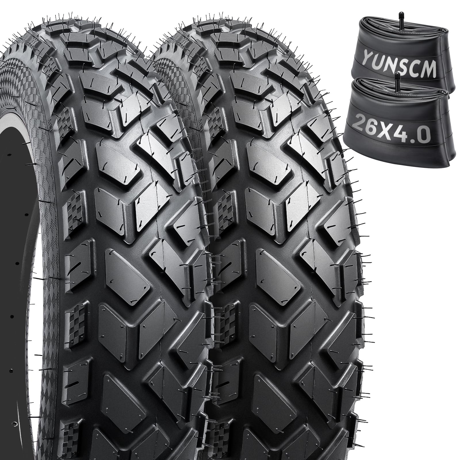 26x4 E-Bike Fat Tire Set – Heavy Duty All-Terrain Tires & Tubes