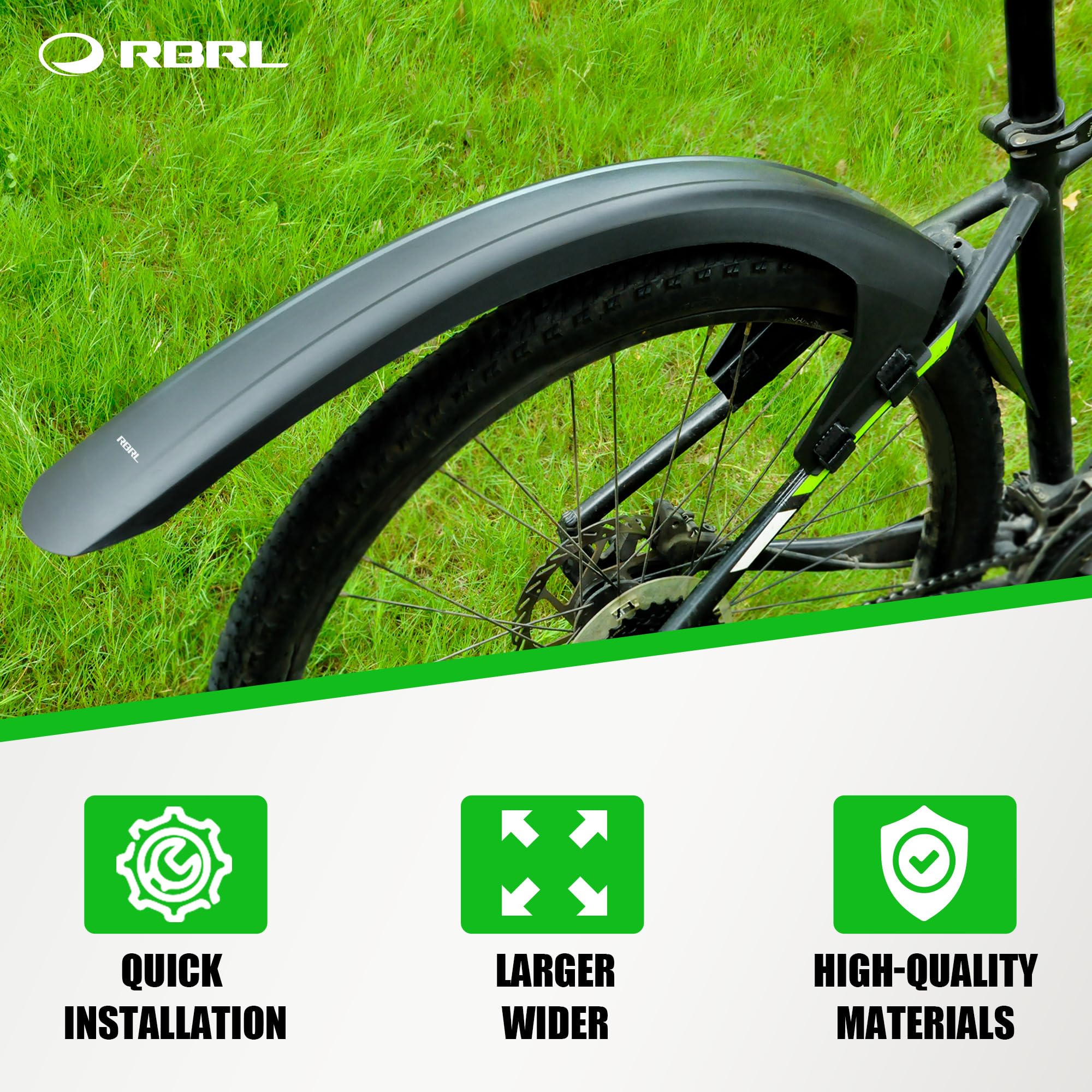 MTB & E-Bike Fender Set – Full Coverage Mud Guards