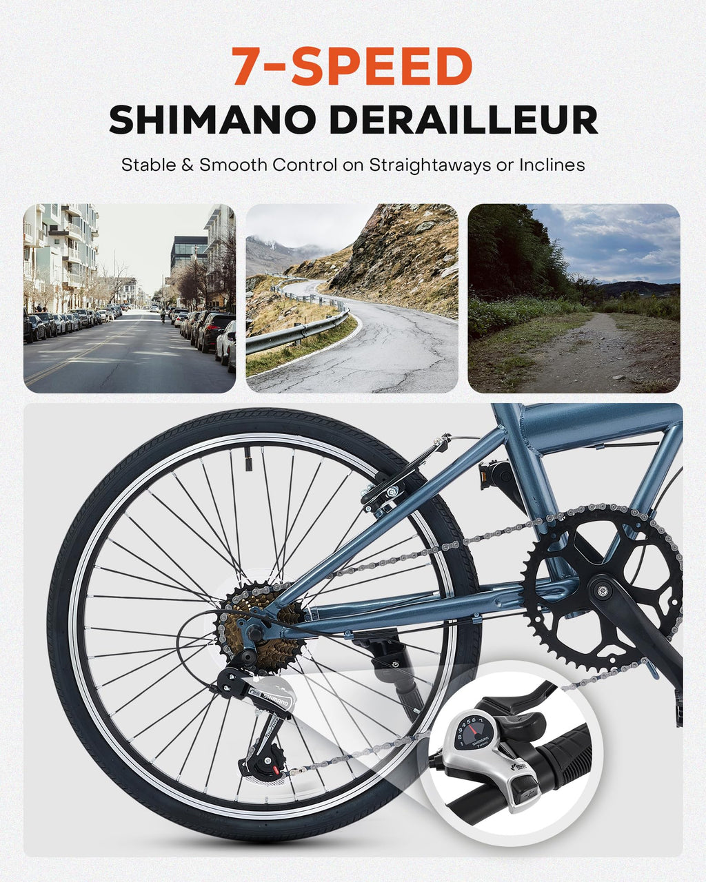 20" Folding Bike – 7-Speed, Lightweight Commuter