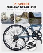 20" Folding Bike – 7-Speed, Lightweight Commuter