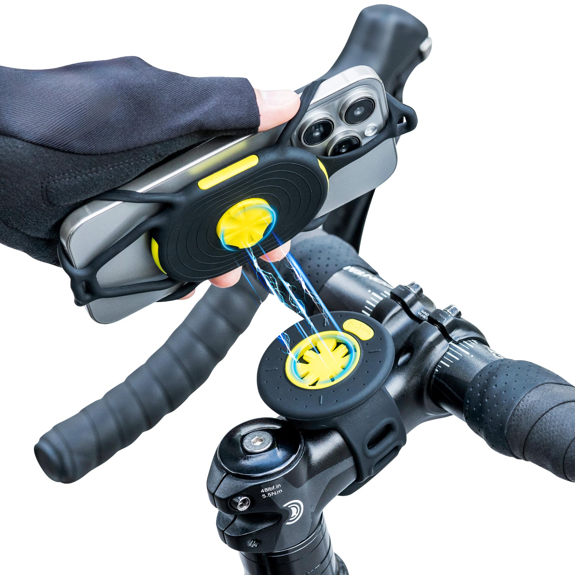 Bike Phone Mount – Detachable 360° Silicone Holder