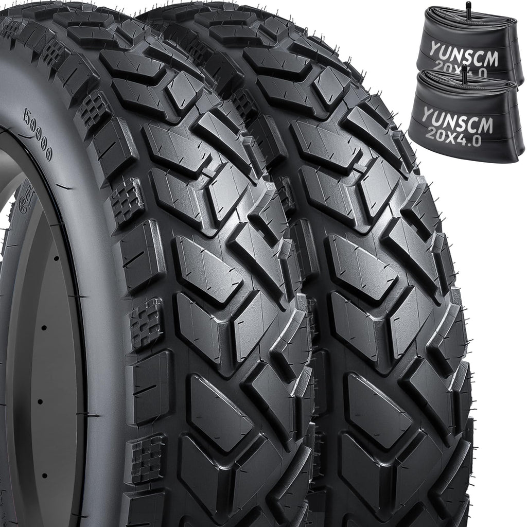 20" E-Bike Fat Tire Set – Heavy Duty All-Terrain Tires & Tubes